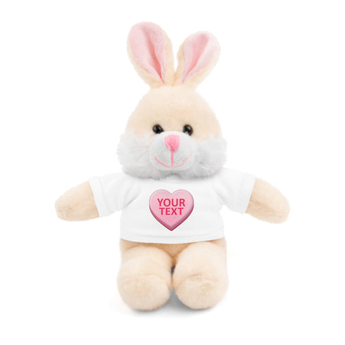 Personalized Candy Heart Stuffed Animal with Tee